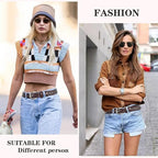 Women's Hollow Flower Leather Belt | Adjustable Waist Belt